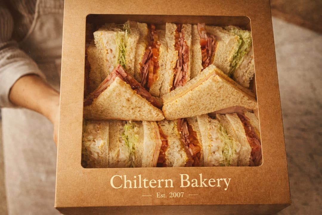 Fresh morning oven trays for catering and platters